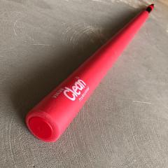  Skaft Vikur aluminium med teleskop 180cm röd