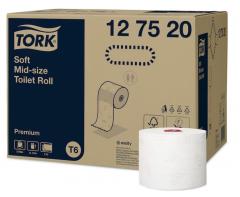  Tork Mid-size Toalettpapper Premium T6, vit