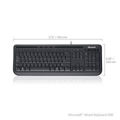  Tangentbord Microsoft Wired Keyboard 600 med sladd/kabel USB