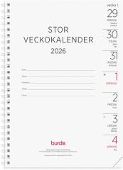  Kalender 2026 Stor Veckokalender refill