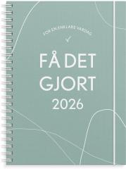  Kalender 2026 Få det gjort grön