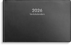  Kalender 2026 Veckokalendern svart plast