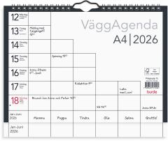  Väggkalender 2026 Väggagenda A4