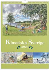  Väggkalender 2026 Klassiska Sverige
