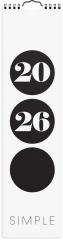  Väggkalender 2026 Simple