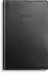  Kalender 2026 Prestige svart skinn