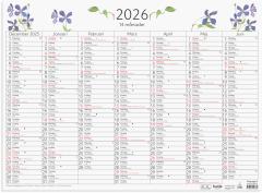  Väggkalender 2026 14-månaders väggblad