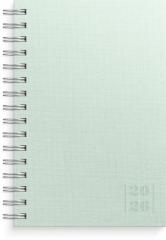 Kalender 2026 Dagbok Textile grön