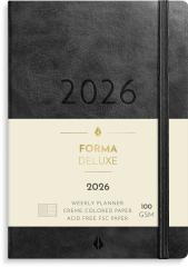  Kalender 2026 Liten Veckokalender Forma Deluxe svart