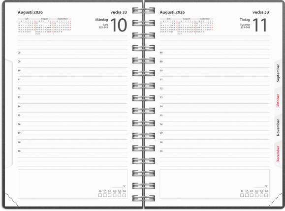 Kalender 2026 Dagbok refill