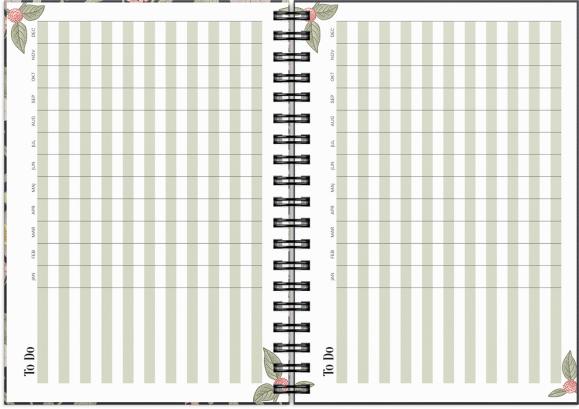  Kalender 2026 Life Planner Floral