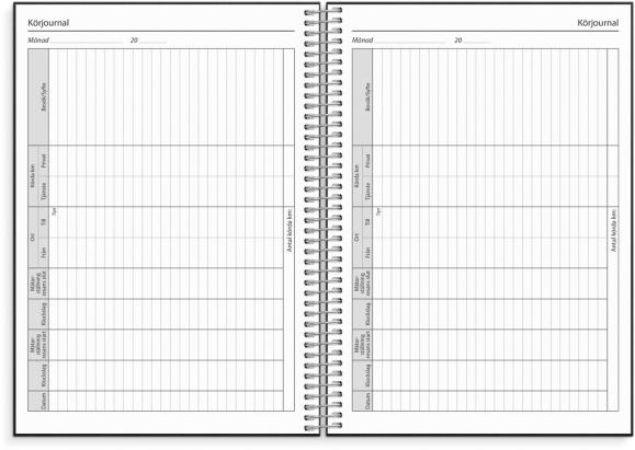  Kalender 2026 Business VIP svart konstläder