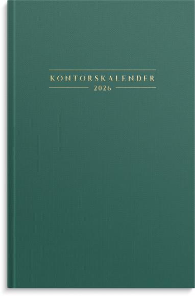  Kalender 2026 Kontorskalender grön