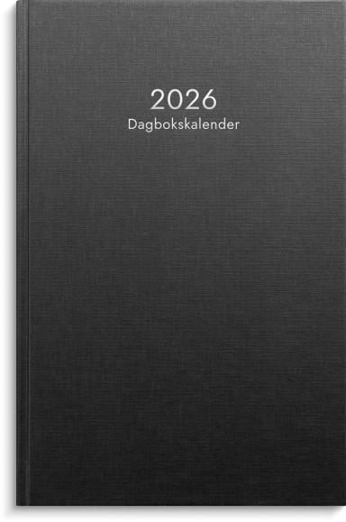  Kalender 2026 Dagbokskalender svart