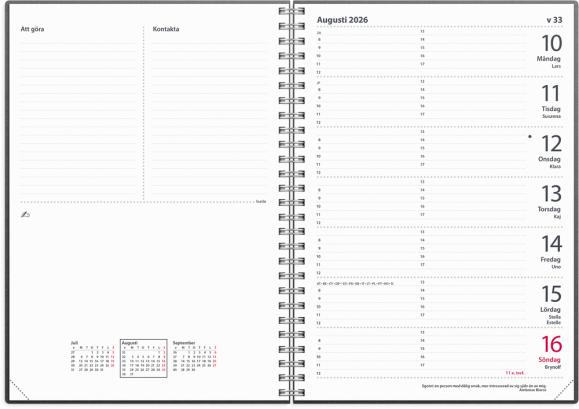  Kalender 2026 Diplomat refill