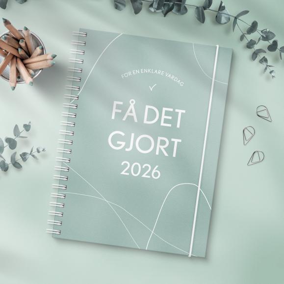  Kalender 2026 Få det gjort grön