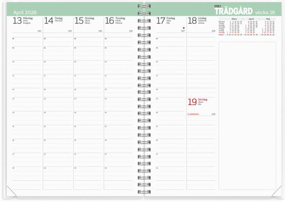  Kalender 2026 Allt om Trädgård
