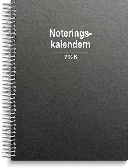  Kalender 2026 Noteringskalendern refill
