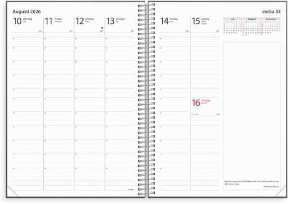  Kalender 2026 Noteringskalendern refill