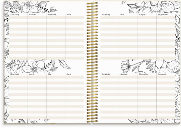 Kalender 2026 Life Planner Bloom