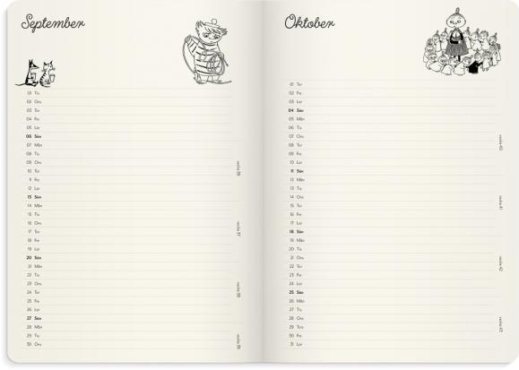  Kalender 2026 Mumin A5