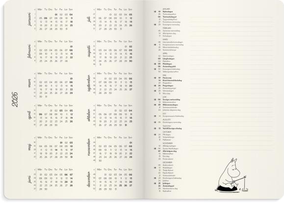  Kalender 2026 Mumin A5