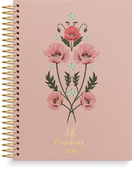  Kalender 2026 Life Organizer rosa