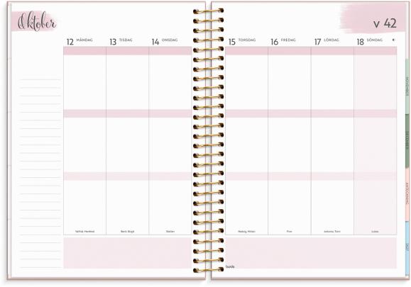  Kalender 2026 Life Organizer rosa