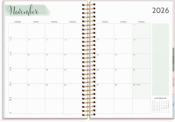  Kalender 2026 Life Organizer rosa