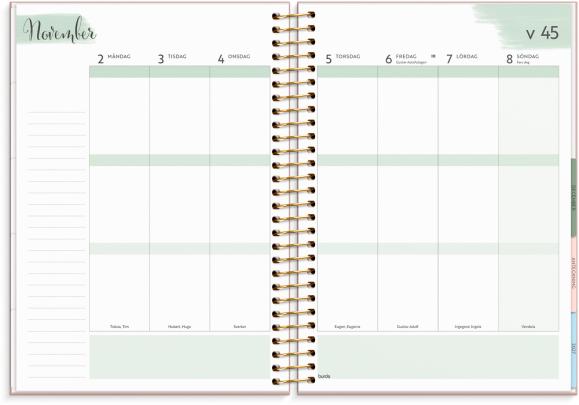  Kalender 2026 Life Organizer rosa