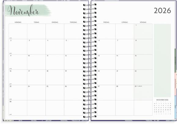  Kalender 2026 Life Organizer blå