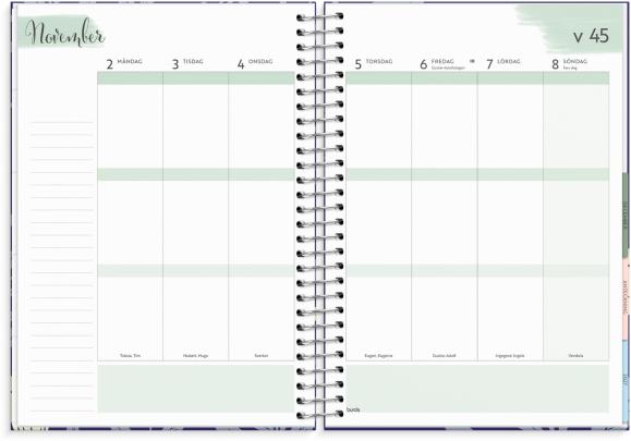  Kalender 2026 Life Organizer blå