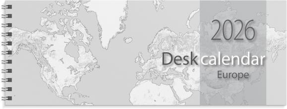  Kalender 2026 Desk calendar Europe
