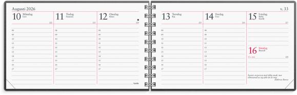  Kalender 2026 Veckokalendern Eco Line