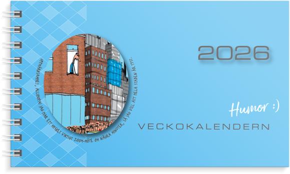  Kalender 2026 Veckokalendern Humor