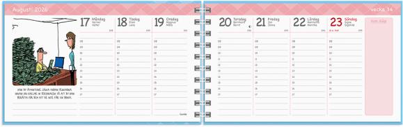  Kalender 2026 Veckokalendern Humor