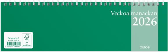  Kalender 2026 Veckoalmanackan