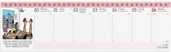  Kalender 2026 Veckoalmanackan Humor