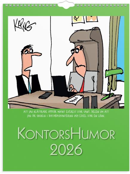  Väggkalender 2026 Kontorshumor