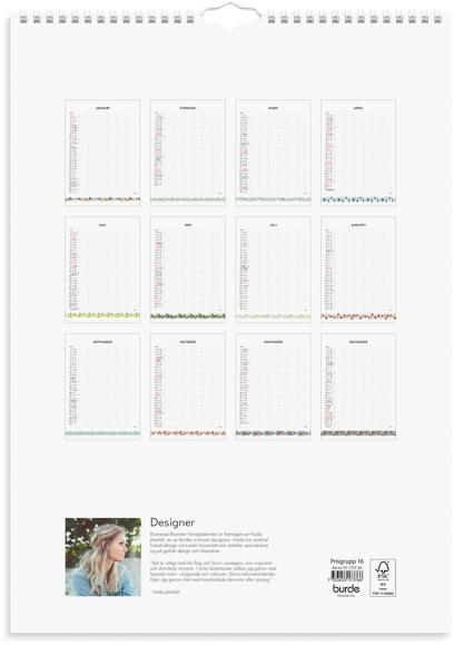  Familjekalender 2026 Illustrerad blomster