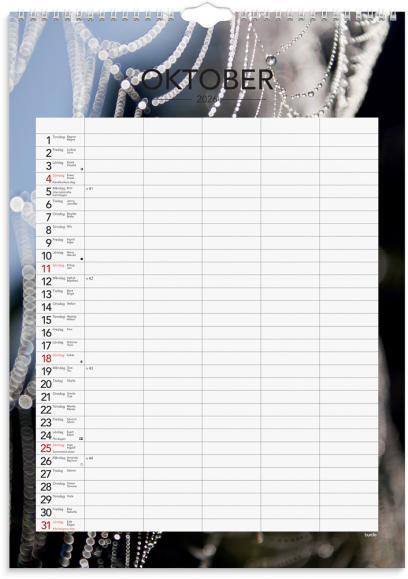  Familjekalender 2026 Seasons