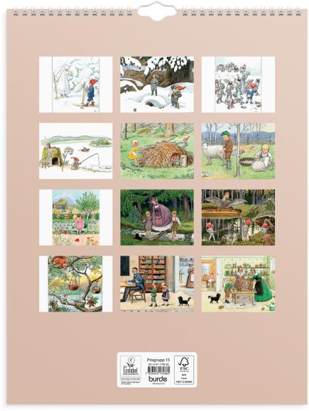  Väggkalender 2026 Elsa Beskow