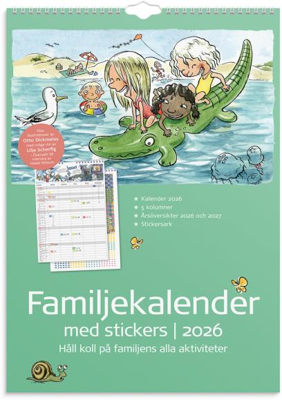  Familjekalender 2026 Stickers