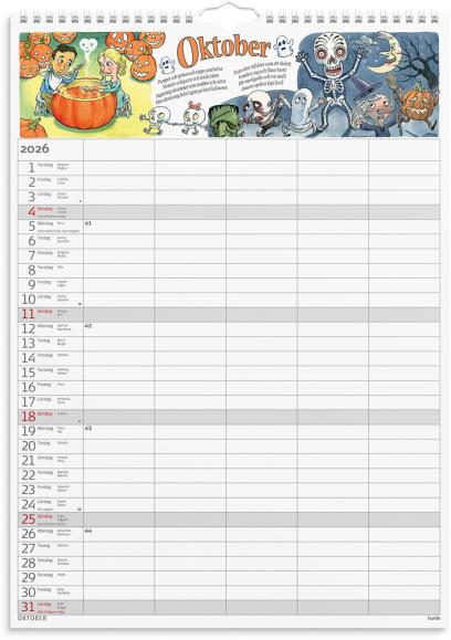  Familjekalender 2026 Stickers