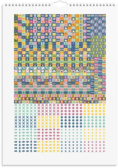  Familjekalender 2026 Stickers