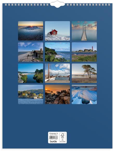  Väggkalender 2026 Svenska kusten