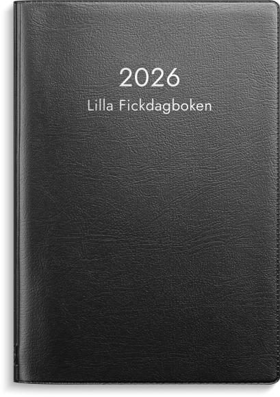 Kalender 2026 Lilla Fickdagboken svart plast