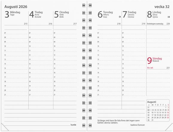 Kalender 2026 Prestige refill