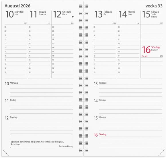  Kalender 2026 Minister refill