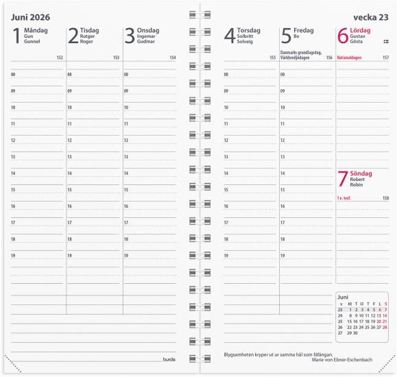  Kalender 2026 Interplano II refill